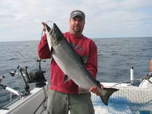 Jeff Scheel Holding Large Fish